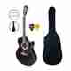 intern INT-38C-BL Acoustic Guitar, Blue - Image 2