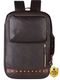 Gear Medium 21L Laptop Backpack Hybrid Leather Briefcase (Black) - Image 3