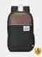 Romofy Large 32 L Laptop Backpack Classic Synthetic Leather Office College Business Shoulder Backpack For Unisex (Black) - Image 2
