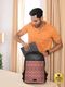 Romofy Large 32 L Laptop Backpack Classic Synthetic Leather Office College Business Shoulder Backpack For Unisex (Black) - Image 3