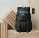 DEEP DAZZLING Large 35 L Laptop Backpack Spacy Unisex Office School Bag With Rain Cover And Reflective Strip. (Black, Blue) - Image 3