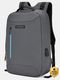 ZERUS Medium 30 L Laptop Backpack Pu Leather School with 3 Compartment Bag for Men Women Boys & Girls (Black) - Image 3