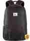Gear Large 40 L Laptop Backpack TURBO 3 ANTI THEFT FAUX LEATHER WITH RAINCOVER (Black) - Image 2