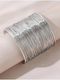 Shining Diva Silver Bangle Set (Pack of 40) - Image 3