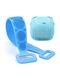 LINESTOFF PACK OF 3 Silicone Back Scrubber Bath Brush with Dual Handles Soft Body Cleaner - Image 3