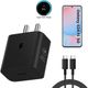 MAK 68 W Quick Charge 5 A Wall Charger for Mobile with Detachable Cable (Black, Cable Included) - Image 3