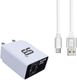 EYNK 18 W VOOC 3.1 A Wall Charger for Mobile with Detachable Cable (White, Cable Included) - Image 3