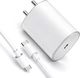 MAK 45 W PPS 4 A Wall Charger for Mobile with Detachable Cable (White) - Image 3