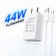vivo 44 W Quick Charge 4 A Wall Charger for Mobile with Detachable Cable (White, Cable Included) - Image 4