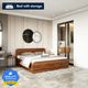 NEUDOT TATUM Engineered Wood King Box Bed, 217 cm x 194 cm (7.12 ft x 6.36 ft) (Finish Color - TEAK, Delivery Condition - Knock Down) - Image 4