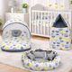 Miss & Chief Cotton Baby Bedding Set Multicolor with Mattress, Pillow - Image 4