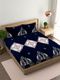 kajims Fleece King Fitted Bedsheet with 2 Pillow Covers (Green) - Image 4