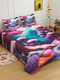 Klotthe Cotton Blend King Flat 400 TC Floral Bedsheet (Green) - Image 4