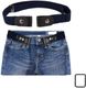 CARTSPACE Men & Women Casual Black Nylon, Metal, Fabric Belt - Image 3