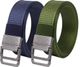 CARTSPACE Men & Women Casual Black Nylon, Metal, Fabric Belt - Image 4