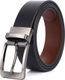WROGN Men Formal, Casual, Evening, Party Black, Brown Artificial Leather Reversible Belt - Image 3