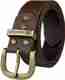 CRABBY HUNT Men's Genuine Leather Reversible Belt (Brown/Black) - Image 2