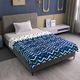 Divine Casa Printed Single Dohar for AC Room (Microfiber, Dark Sapphire and White) - Image 3