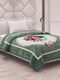 MAGICAL Floral Double Mink Blanket Dark Grey - Image 4