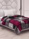 MAGICAL Floral Double Mink Blanket Dark Grey - Image 3