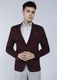 ASTHETIC Men's Maroon Double Breasted Blazer - Image 4