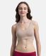Clovia Women T-Shirt Lightly Padded Bra (Beige) - Image 4
