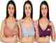 Narsingha Dreams Pack of 3 Women Maternity/Nursing Non Padded Bra (Multicolor) - Image 2