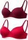sashu Pack of 2 Women T-Shirt Lightly Padded Bra (Maroon, Black) - Image 3