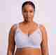 NishtaraFashion Women Sports Lightly Padded Bra (Grey, White) - Image 2