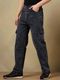 yanger boys Men Straight Fit Mid Rise Black Jeans - Image 3