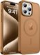 AIBEX Brown Magsafe Leather Back Cover for iPhone 13 Pro Max - Image 3