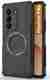 AelVouX Rugged Armor Back Cover for Realme P4 Lite 5G (Black) - Image 2