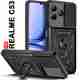 KartV Back Cover for Realme C53 (Black, Camera Bump Protector, Silicon, Plastic, Polycarbonate, Metal, Pack of: 1) - Image 2