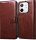 Casotec Flip Cover for Lava Shark 4G (Black, Leather) - Image 4