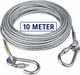Pushnye Silver Clothesline Rope 5 Meter | Multipurpose Laundry Drying Wire Steel Retractable Clothesline (5 m) - Image 4
