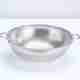 Freshome Stainless Steel Colander Fruits Vegetable Washing Rice Strainer 22.5x7cm Medium Colander (Silver Pack of 1) - Image 2