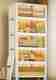 Sasimo 8-Door 4-Shelf Foldable Plastic Wardrobe, Grey - Image 2