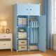 Sasimo 8-Door 8-Shelf Collapsible Wardrobe (Grey, DIY) - Image 4