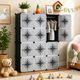Opal 1 Door 6 Shelf Fabric Hard Pvc PP Collapsible Wardrobe (Finish Color - Grey, DIY(Do-It-Yourself)) - Image 4