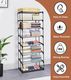 Continental 6+2 Shelves Portable 88130 PP Collapsible Wardrobe (Finish Color - Grey, DIY(Do-It-Yourself)) - Image 4