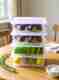 Craftbin Plastic Fridge Container 2400ml (Pack of 4, Clear) - Image 2