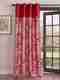 GD Fashion 152 cm Polyester Semi Transparent Curtain (Pink) - Image 2