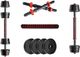 DreamFit PVC Adjustable Dumbbells Set 10kg Black - Image 3