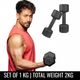 WILORA 6 kg (3kg*2pcs.=6kgs)-Piece Set for Strength Training and Toning Black dumbbell Fixed Weight Dumbbell (6 kg) - Image 3