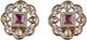 Kezlin Gold Tone Pearl Tassel Dangle Earrings - Image 3