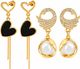 Sihn Rakhi Gift for Sister | 16 Pairs Oxidised Silver Alloy Jhumki Earring - Image 3