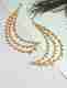 ZENEME Gold Plated Jhumki Pearl Ear Chain Drops - Image 2