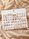 Treviyaa Korean Earrings Set of 12 with Jewelry Box - Image 4