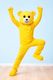 Shimazu Yellow Teddy Bear Mascot Dress for Adults (XXL) - Image 4