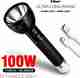 Make Ur Wish Rechargeable Search Light, 3-Mode LED Torch, Black, 18 cm - Image 2